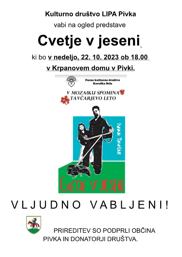 cvetje v jeseni prireditev